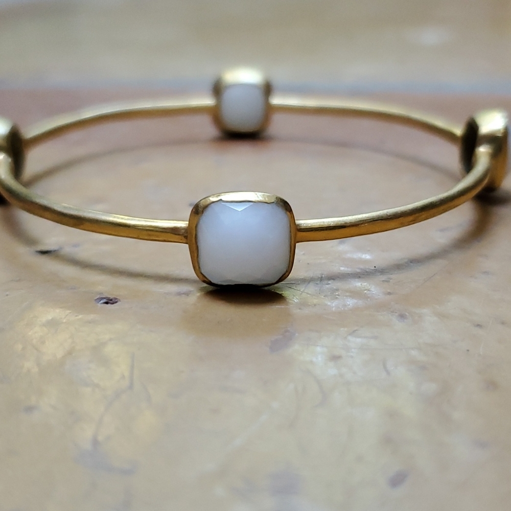 White & Gold Bangle